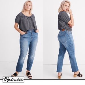 NWT Madewell High Rise Slim Boyjeans Plus Sz P37